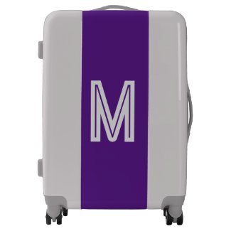 royal purple - bold monogram 