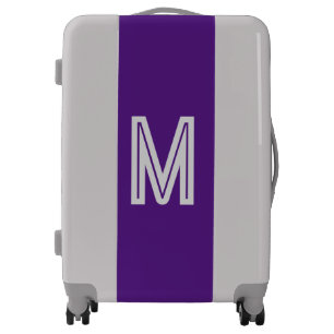 royal purple - bold monogram  luggage