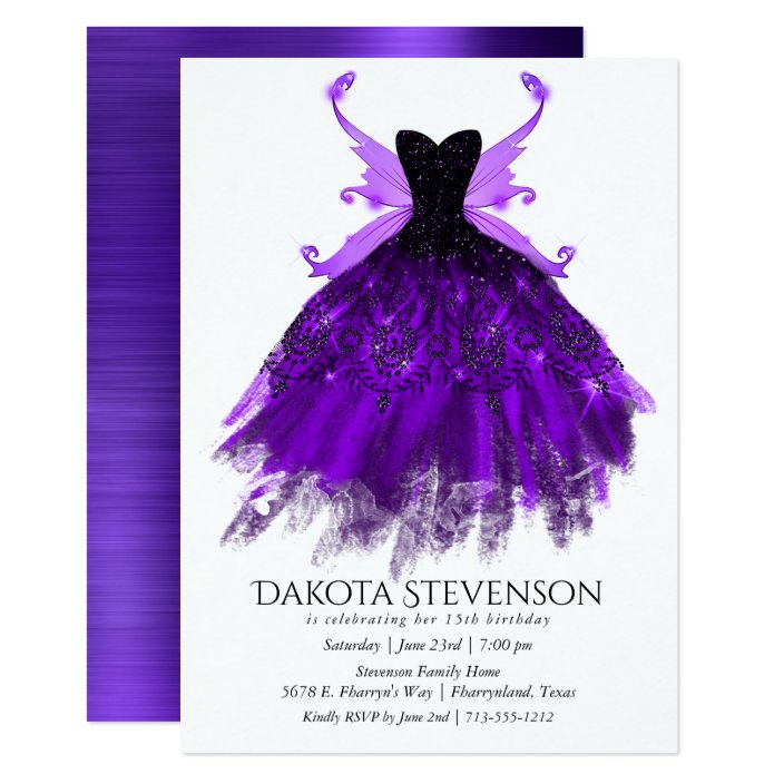 royal purple ball gown