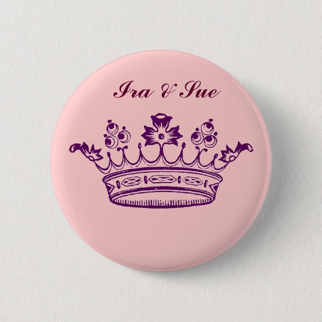Royal Purple Crown Button (Front)