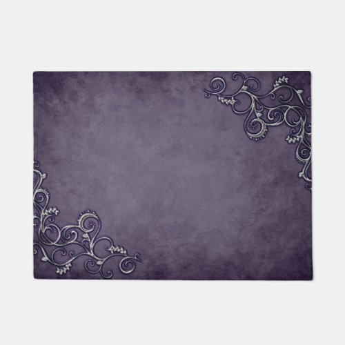 royal purple design doormat