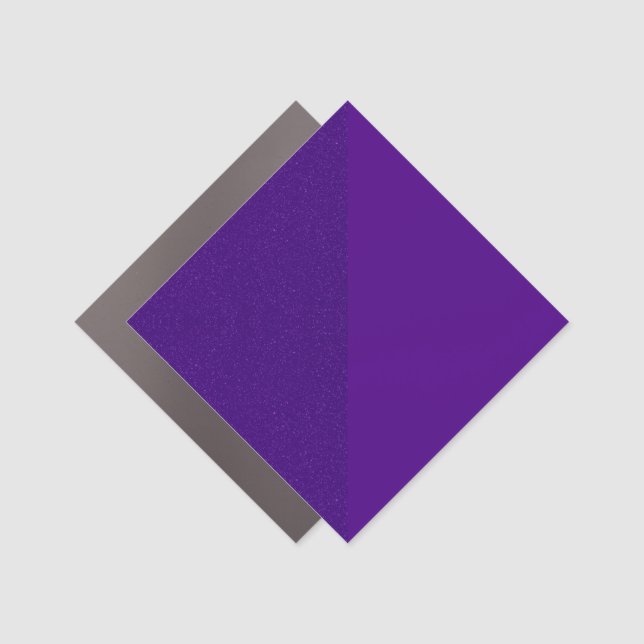 Royal‑Purple Diamond Car Magnet – Customizable (Front)