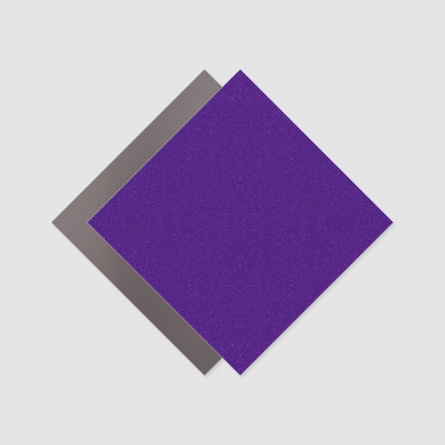 Royal‑Purple Diamond Car Magnet – Customizable (Front)
