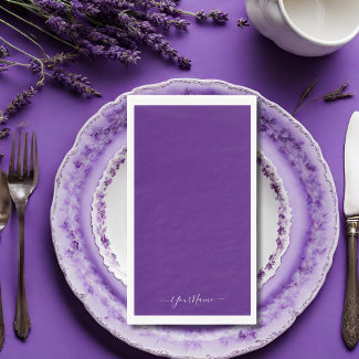 Royal purple - elegant script 