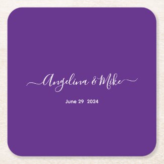 Royal purple - elegant script personalized