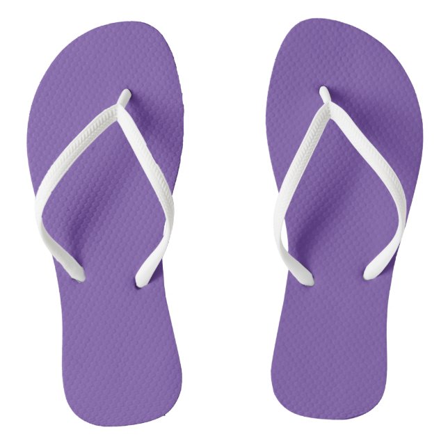 Royal Purple Flip Flops (Footbed)