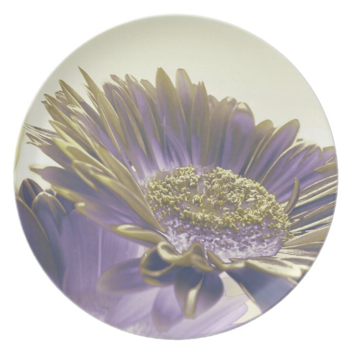 Royal Purple Floral Plates