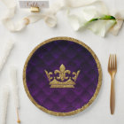 Royal Purple & Gold Crown Elegant Royal Storybook