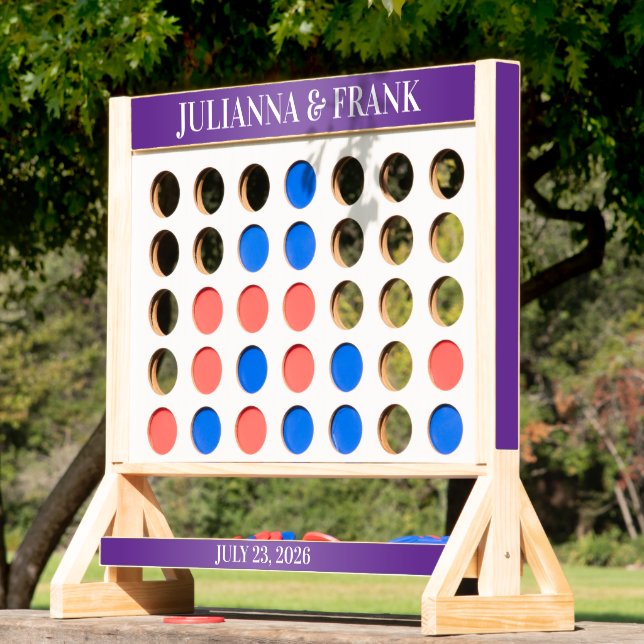 Royal Purple Gradient Wedding Fast Four (Lawn)