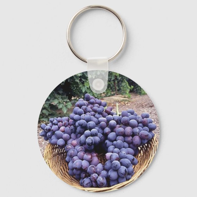 Royal Purple Grapes Keychain (Front)