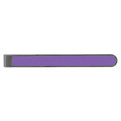 Royal Purple Gunmetal Finish Tie Bar