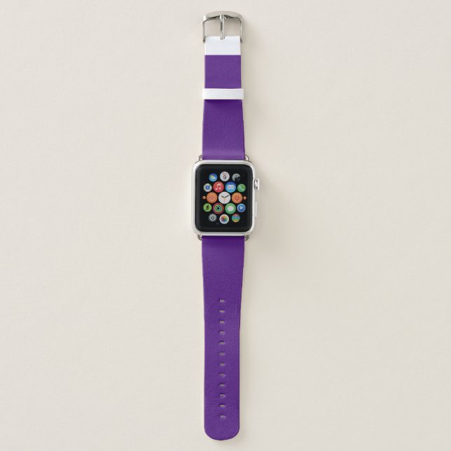 Royal Purple, Honey Flower Apple Watch Band (Front)