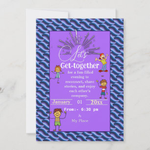 Royal purple invitation