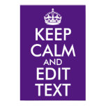 Royal Purple Keep Calm and Edit Text Poster Royal Purple Keep Calm and Edit Text Poster