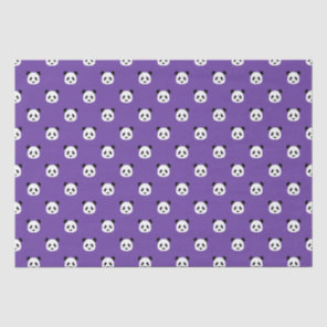 Royal Purple - Minimalist Panda Pattern Tissue Paper