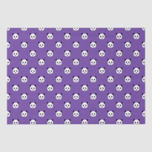 Royal Purple - Minimalist Panda Pattern Tissue Paper