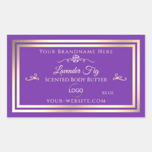 Royal Purple Product Label Gold Frame with Logo
