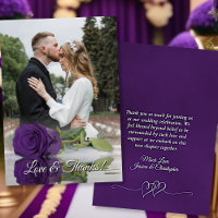 Royal Purple Rose Elegant Wedding Photo Overlay