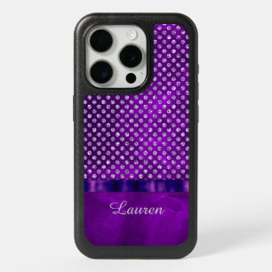 Royal Purple Silver Gem iPhone 15 Pro Case