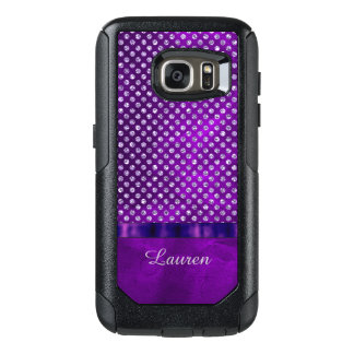 Royal Purple Silver Gem OtterBox Samsung Galaxy S7 Case