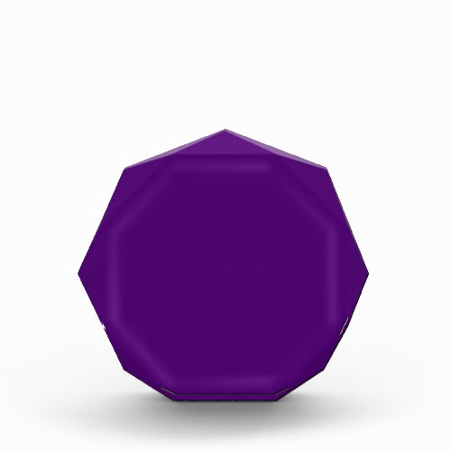 Royal purple solid color  acrylic award