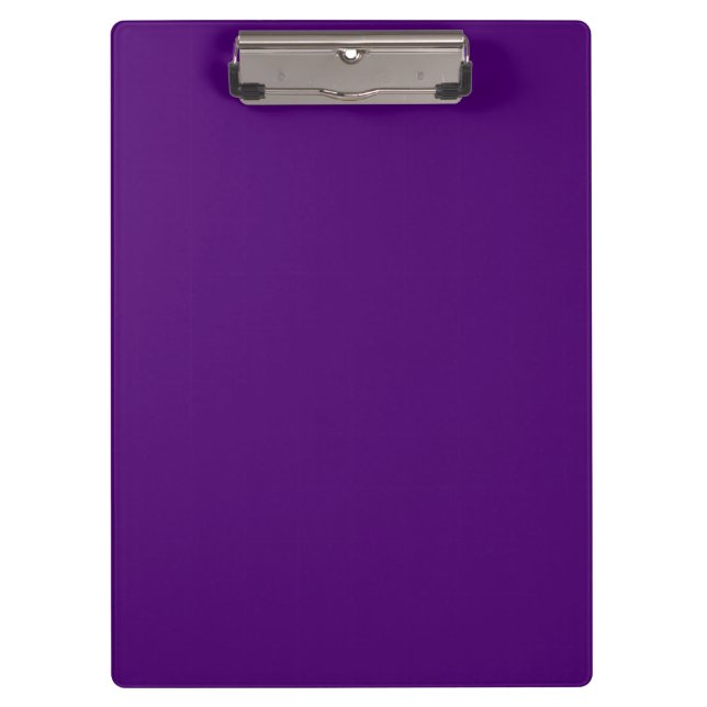 Royal purple (solid color)  clipboard (Front)