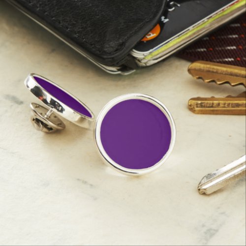 Royal purple solid color  lapel pin
