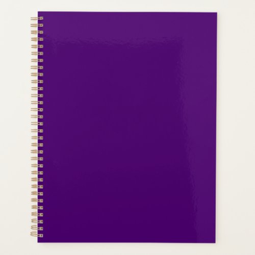 Royal purple solid color  planner