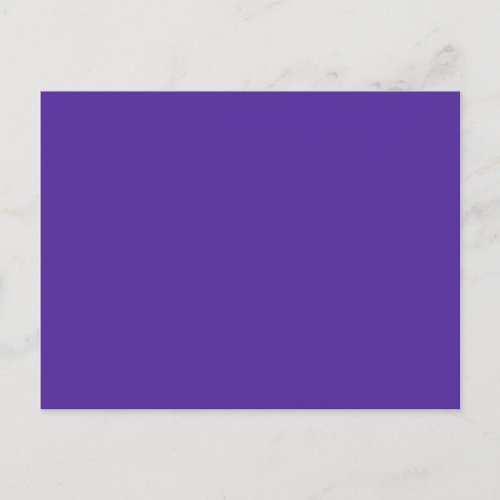 ROYAL PURPLE solid color  Postcard