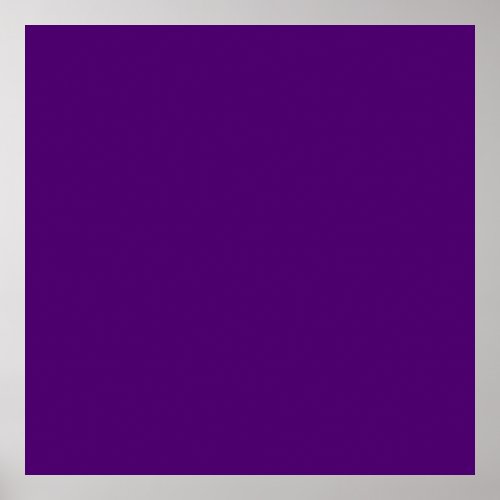 Royal purple solid color   poster