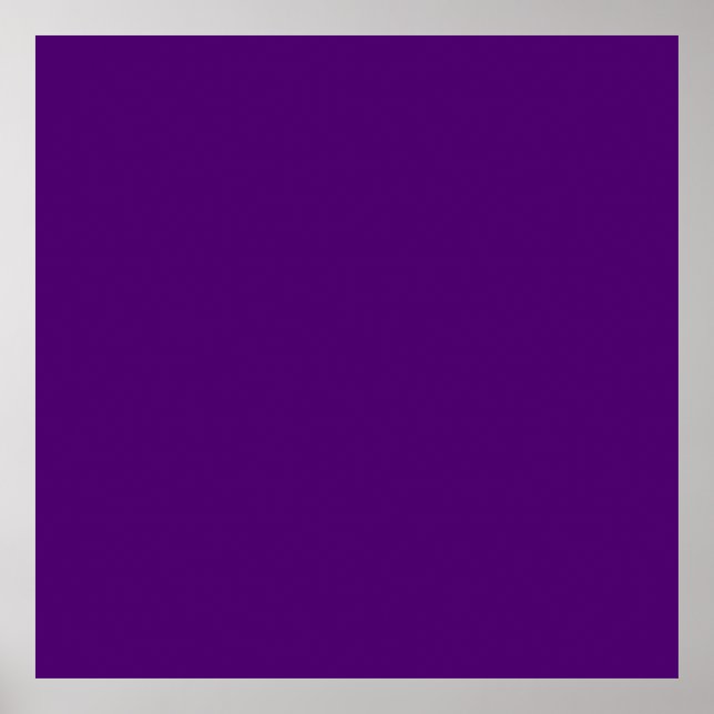 Royal purple (solid color)   poster (Front)