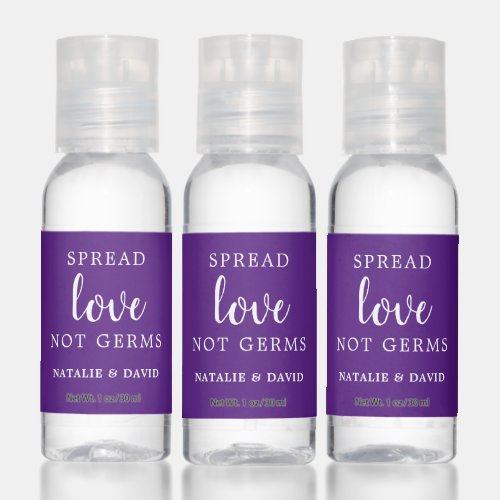 Royal Purple Spread Love Not Germs Hand Sanitizer