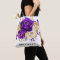 Royal Purple Violet Gold Floral Bridesmaid gift 