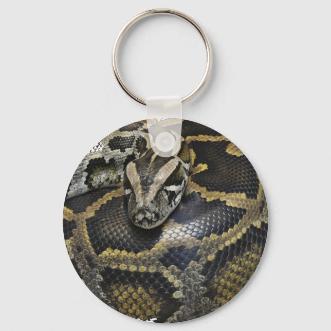 "Royal Python" design products Keychain (Front)