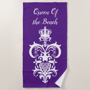 Royal Queen Beach Girl Crown Monarch Towel