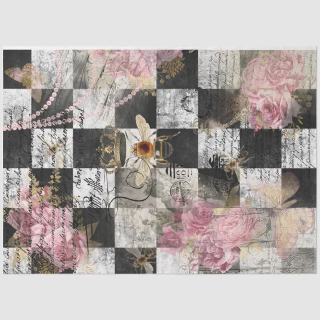 Royal Queen Bee Vintage Decoupage Tissue Paper | Zazzle