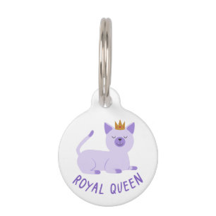 ROYAL QUEEN Cat Pet ID Tag