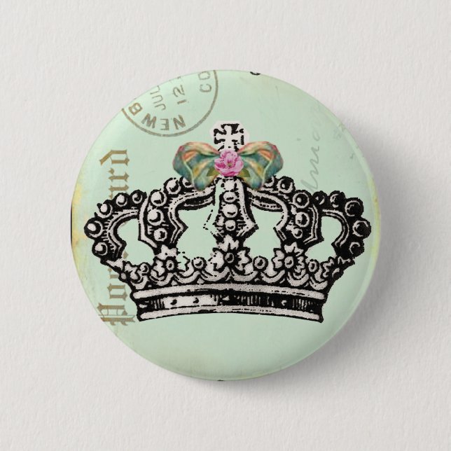 RoYaL QUeeN CRoWN Pinback Button (Front)