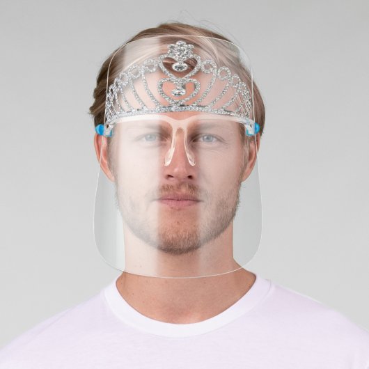 Royal Queen Diamond Tiara Face Shield (Insitu)