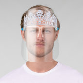 Royal Queen Fancy Diamond Tiara Face Shield (Insitu)