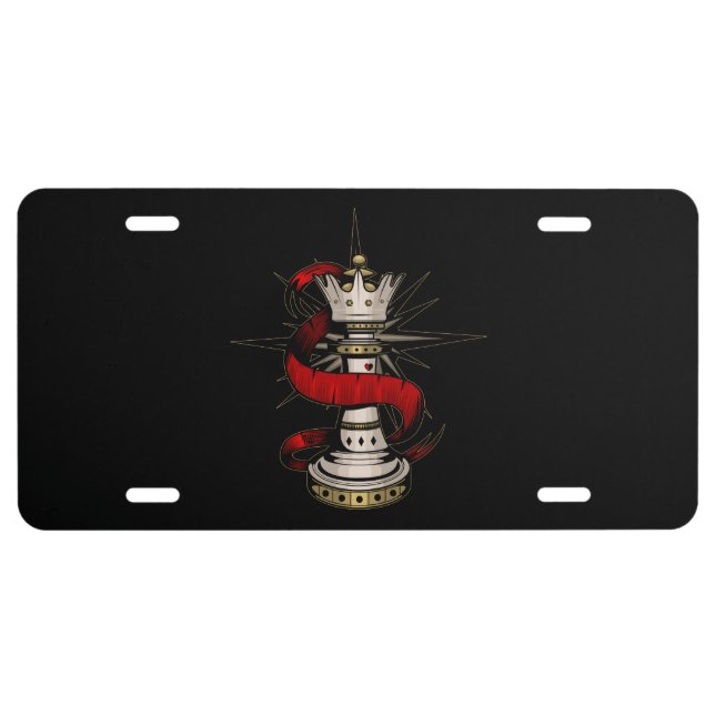 Royal Queen License Plate (Front)