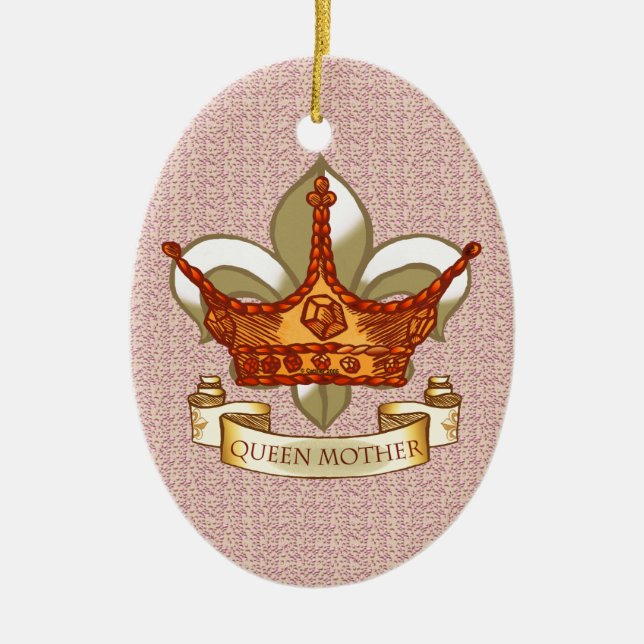 Royal Queen Mother   Ceramic Ornament (Front)