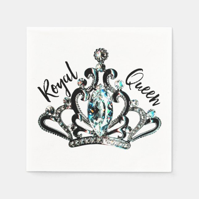 "Royal Queen" Paper Napkins (Front)