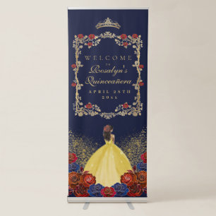 Royal Quinceanera Beauty and best Welcome Retractable Banner