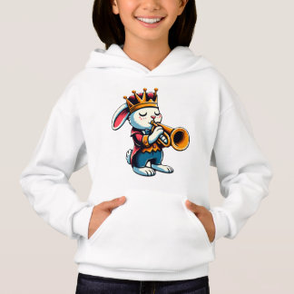 Royal Rabbit Trumpet Player T-Shirt Hoodie