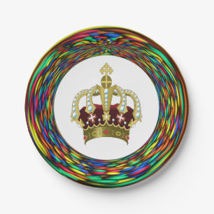 Royal Rainbow Colored Plate
