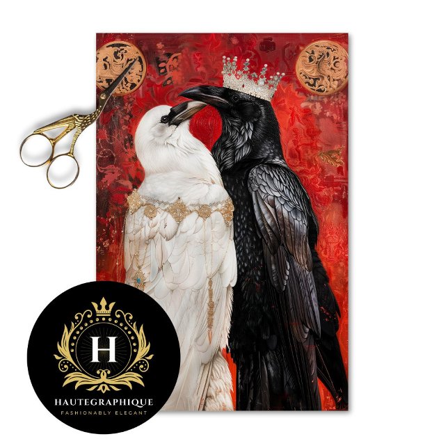  Royal Raven Romance Decoupage  Tissue Paper (Creator Uploaded)