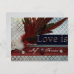 Royal Red And Silver Wedding Invitation at Zazzle