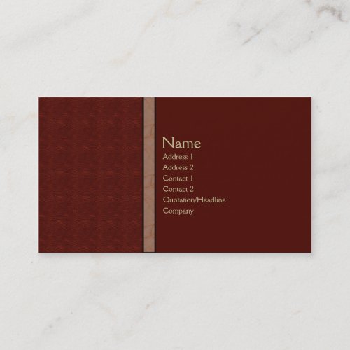 Royal Red Business Card