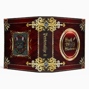 Royal Red Medieval Witchcraft Book Of Shadows 3 Ring Binder